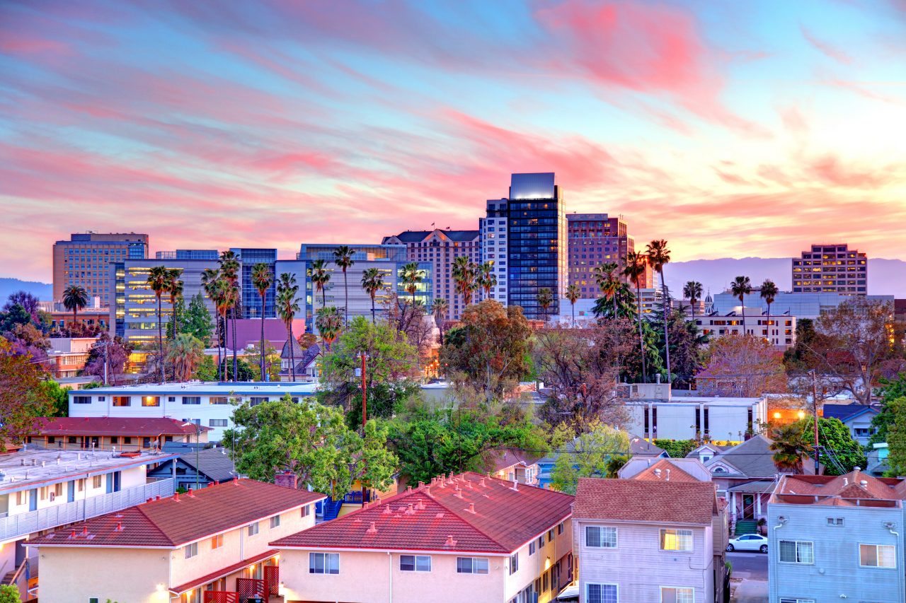 High Quality stock aerial photos of the San Jose, CA.